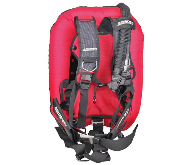Подвесная система с крылом и алюминиевой спинкой Deep Ocean (one size; black/red)